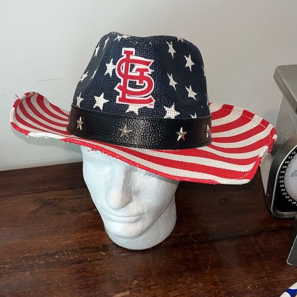 St Louis Cardinals Weatern Cowboy Hat SGA Golf Sun Large Brim OSFA Opening Day - Picture 1 of 5